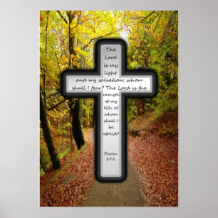Póster Salmo 27:1 Poster