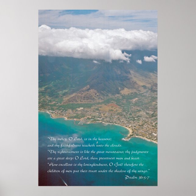 Póster Salmo 36:5-7 Poster de guiones (Frente)