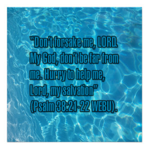 Póster Salmo 38:21-22 WEBU