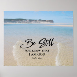 Póster Salmo 46:10 Permaneced y sabed que soy Dios, Escri