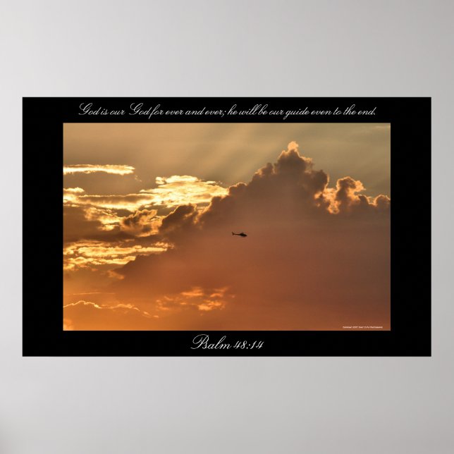 Póster Salmo 48:14 (Frente)