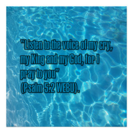 Póster Salmo 5:2 WEBU