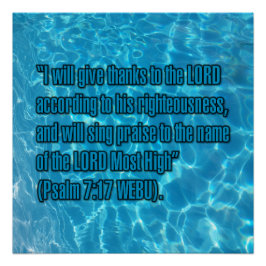 Póster Salmo 7:17 WEBU
