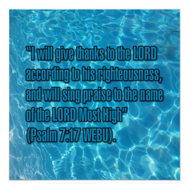 Póster Salmo 7:17 WEBU (Anverso)