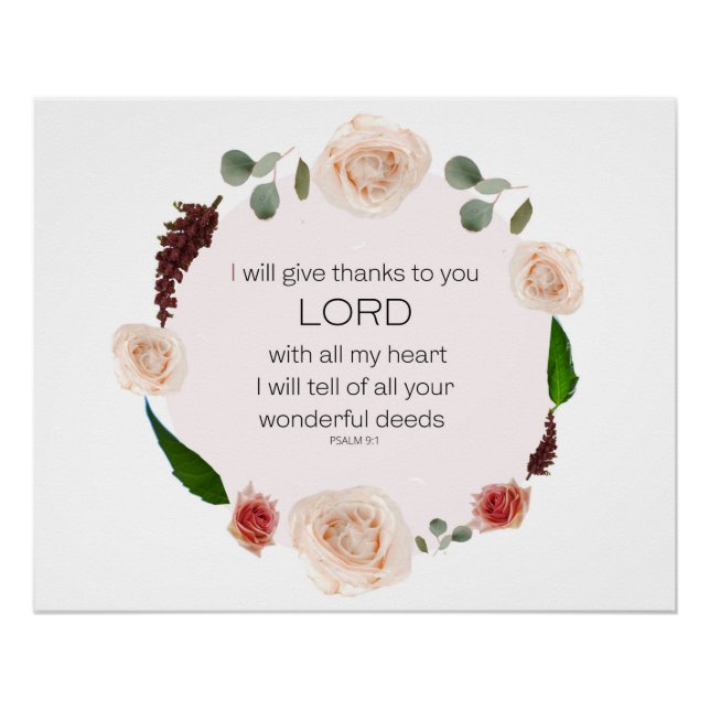 Póster Salmo 9 (Anverso)