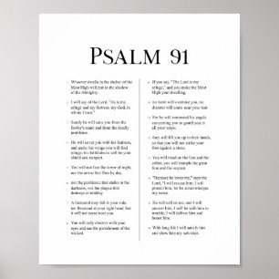 Póster Salmo 91