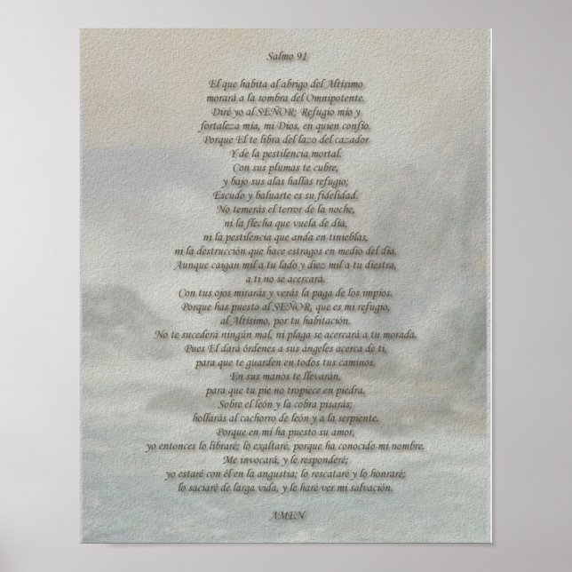 Póster Salmo 91 (Frente)
