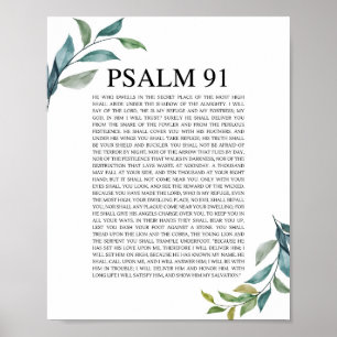 Póster Salmo 91 NKJV