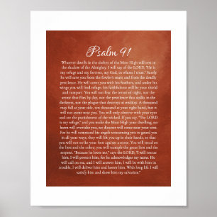 Póster Salmo 91 para Protección