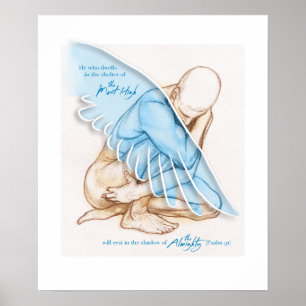 Póster Salmo 91 poster