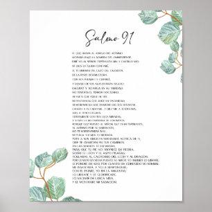 Póster Salmo 91 Póster, spanish bible verse
