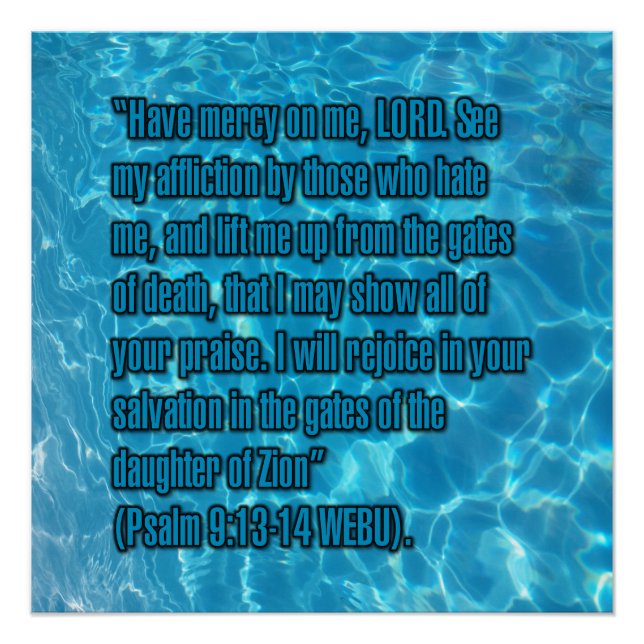 Póster Salmo 9:13-14 WEBU (Anverso)