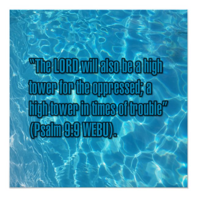 Póster Salmo 9:9 WEBU (Anverso)