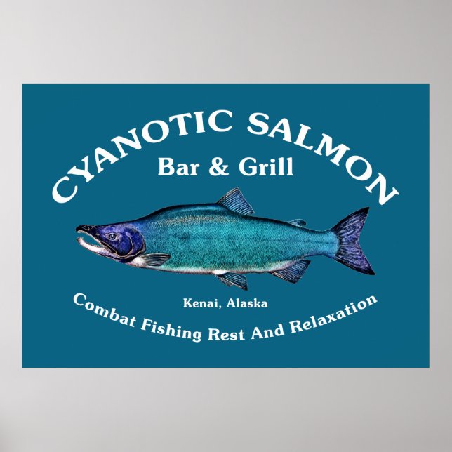 Póster Salmon Bar & Grill Cyanotic (Frente)