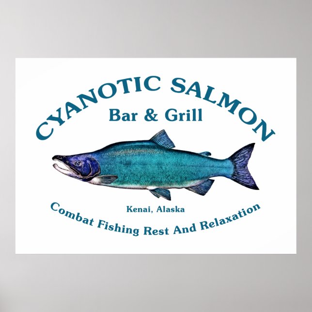 Póster Salmon Bar & Grill Cyanotic (Frente)