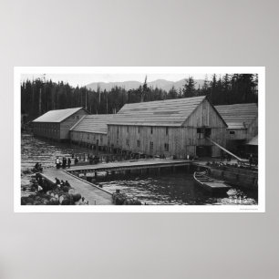 Póster Salmon Cannery Ketchikan, Alaska 1918