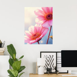 Póster Salmon con un beso de sol