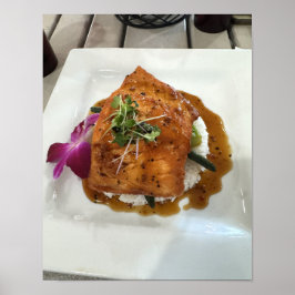 Póster Salmon Dinner Photo Poster 