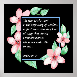 Póster Salmos 111:10
