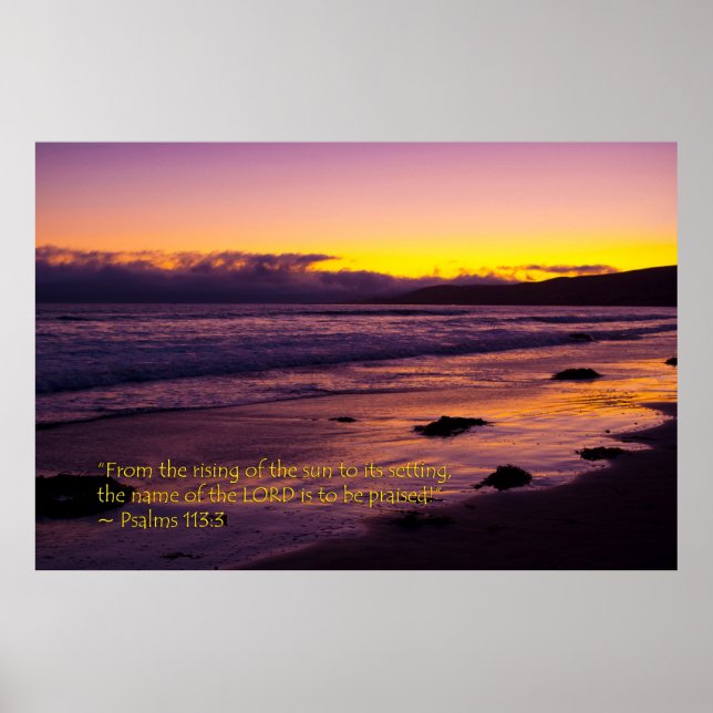 Póster Salmos 113:3 (Frente)