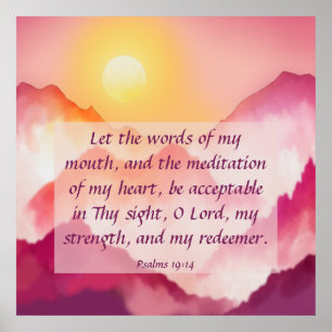 Póster Salmos 19:14