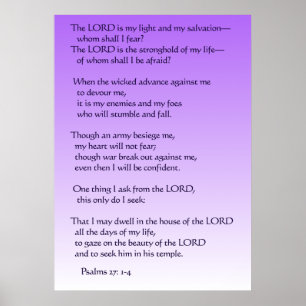 Póster Salmos 27:1-4