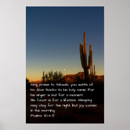 Póster Salmos 30:4-5