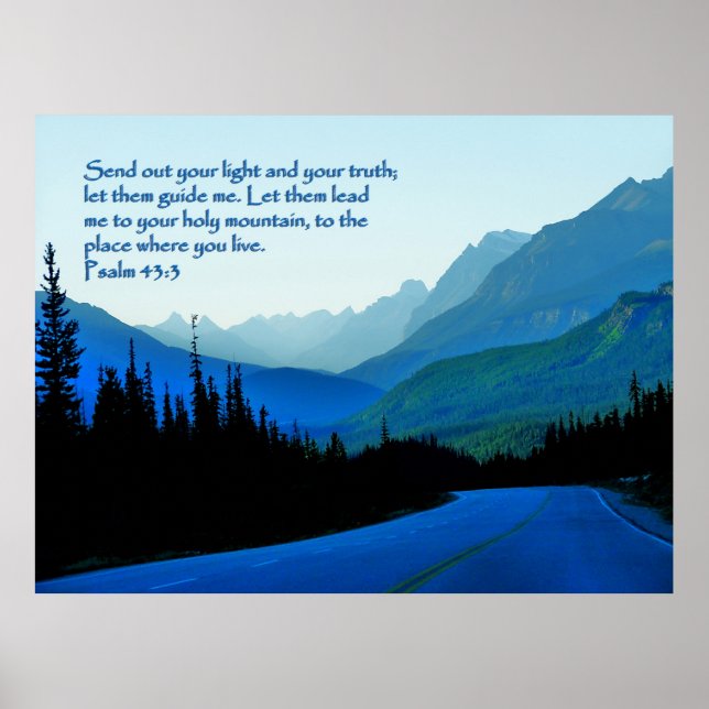 Póster Salmos 43:3 Inspiradores (Frente)