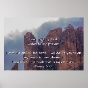 Póster Salmos 61:1-2