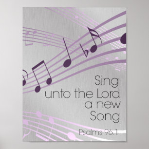 Póster Salmos: Cantar al Señor una nueva canción