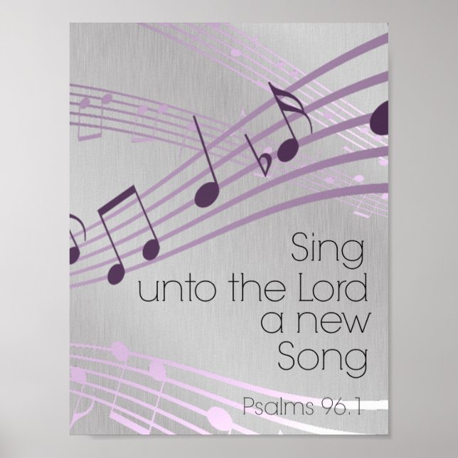 Póster Salmos: Cantar al Señor una nueva canción (Frente)