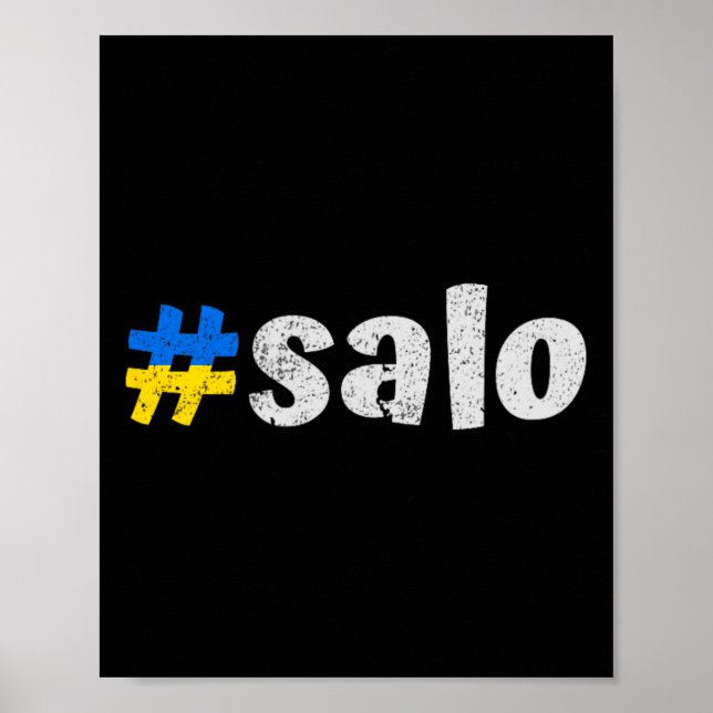 Póster Salo ucraniano Divertido Plato de comida tradicion (Frente)