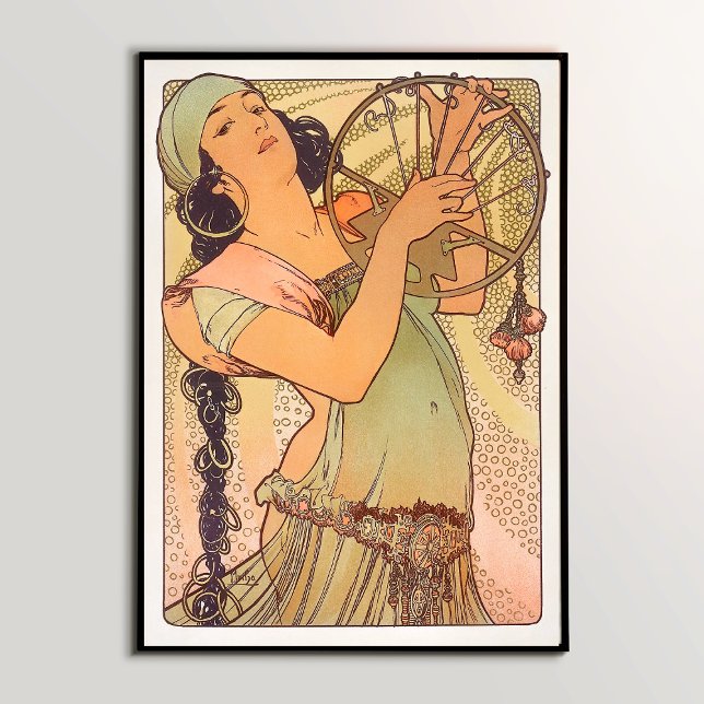 Póster Salomé (1897) de Alphonse Mucha a través de un art (Make a Bold Statement: Elevate Your Décor with the Exquisite Salomé (1897) Wall Art Poster)