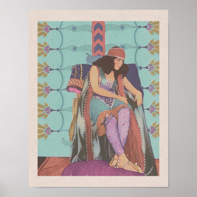 Póster Salomé (1918) - El Chica bailarín (Frente)