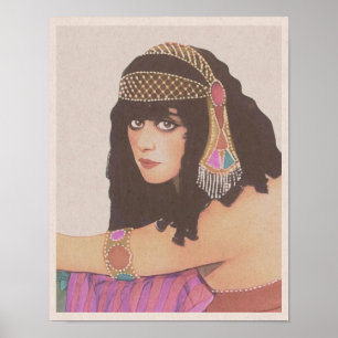 Póster Salomé (1918) - Encantador de la noche