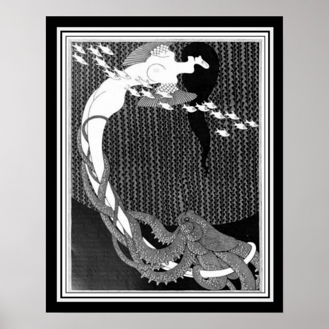 Póster "Salome" Art Nouveau de Julius Klinger (1909) (Frente)