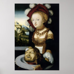 Póster Salome con la cabeza de Juan Bautista