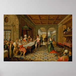 Póster Salome Presentando la cabeza de San Juan el