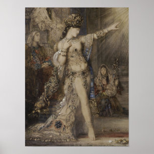 Póster Salome y detalle de la aparición de la acuarela de