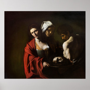 Póster Salomón con la cabeza de Juan Bautista