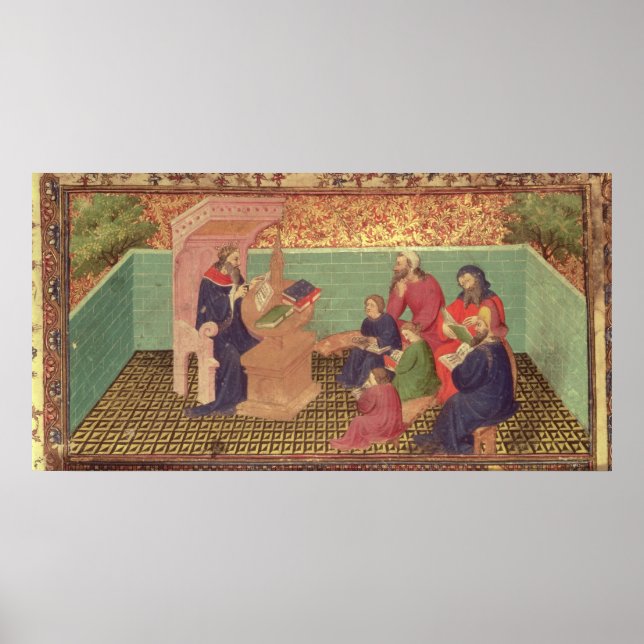 Póster Salomón dicta los proverbios (Frente)