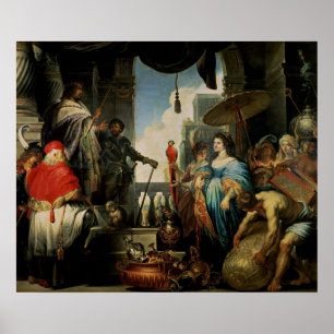 Póster Salomón y la Reina de Saba