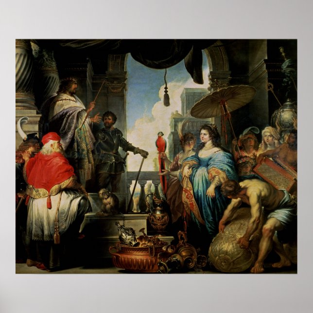 Póster Salomón y la Reina de Saba (Frente)