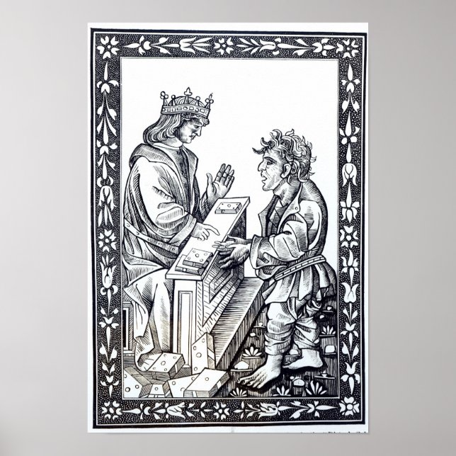 Póster Salomón y Marcoul, ilustracion de (Frente)