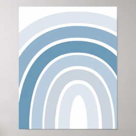 Póster Salón Boho Rainbow Blue Boys