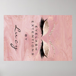Póster Salón de belleza de artista de maquillaje azotó a 
