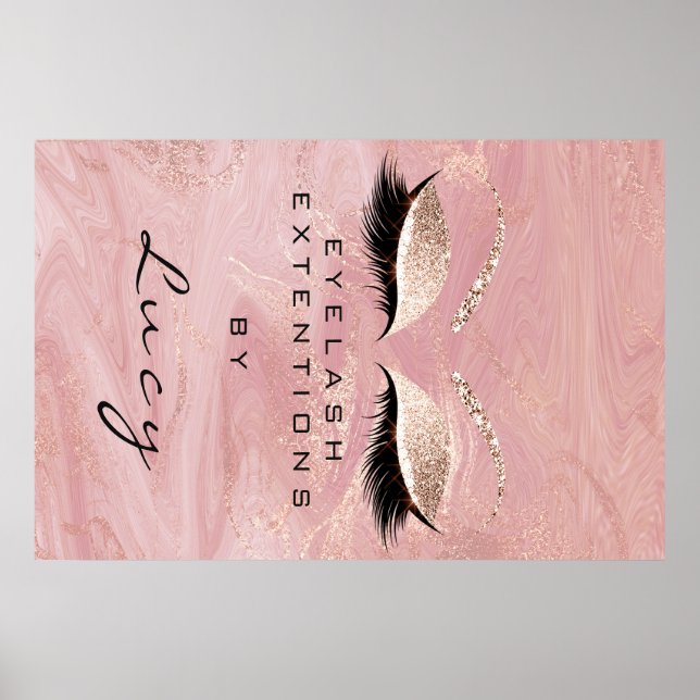 Póster Salón de belleza de artista de maquillaje azotó a  (Frente)