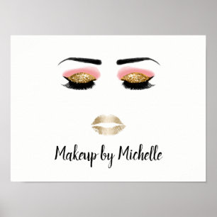 Póster Salón de belleza del artista de maquillaje