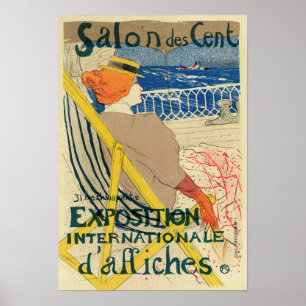 Póster Salón de Centos de Toulouse Lautrec, Art Nouveau