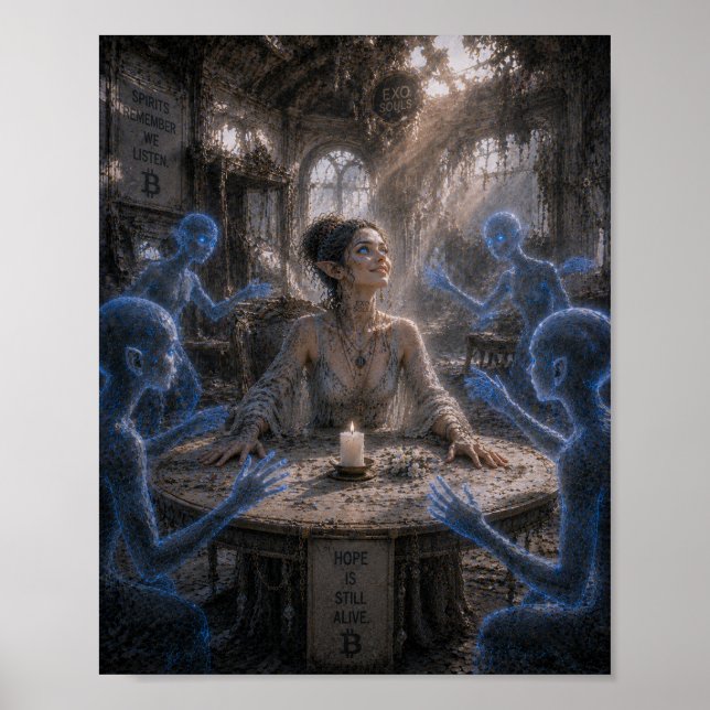 Póster Salón de espiritualismo abandonado / Medio / Esper (Frente)